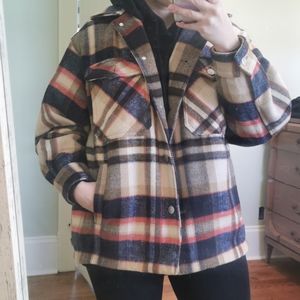 Zara plaid shacket
